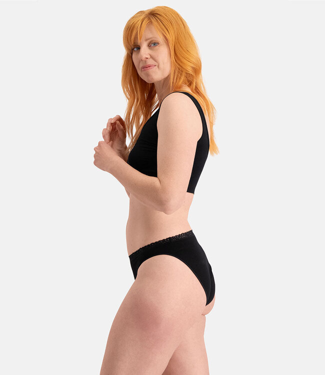 Women's Seamless Briefs with Lace - Lucy - 3-Pack