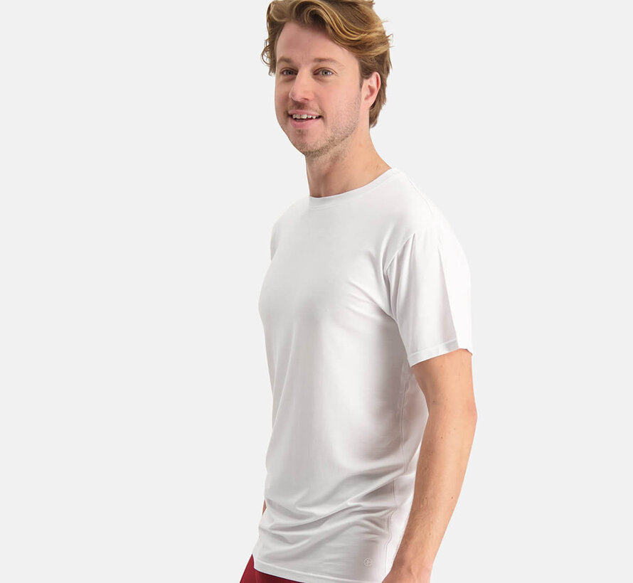 Men's Knitted T-Shirt with Round Neck - Ray - 2-Pack