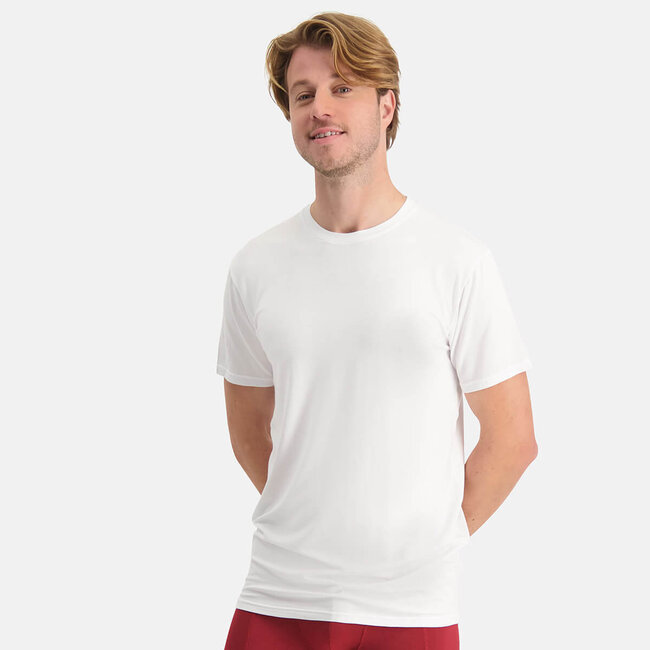 Men's Knitted T-Shirt with Round Neck - Ray - 2-Pack