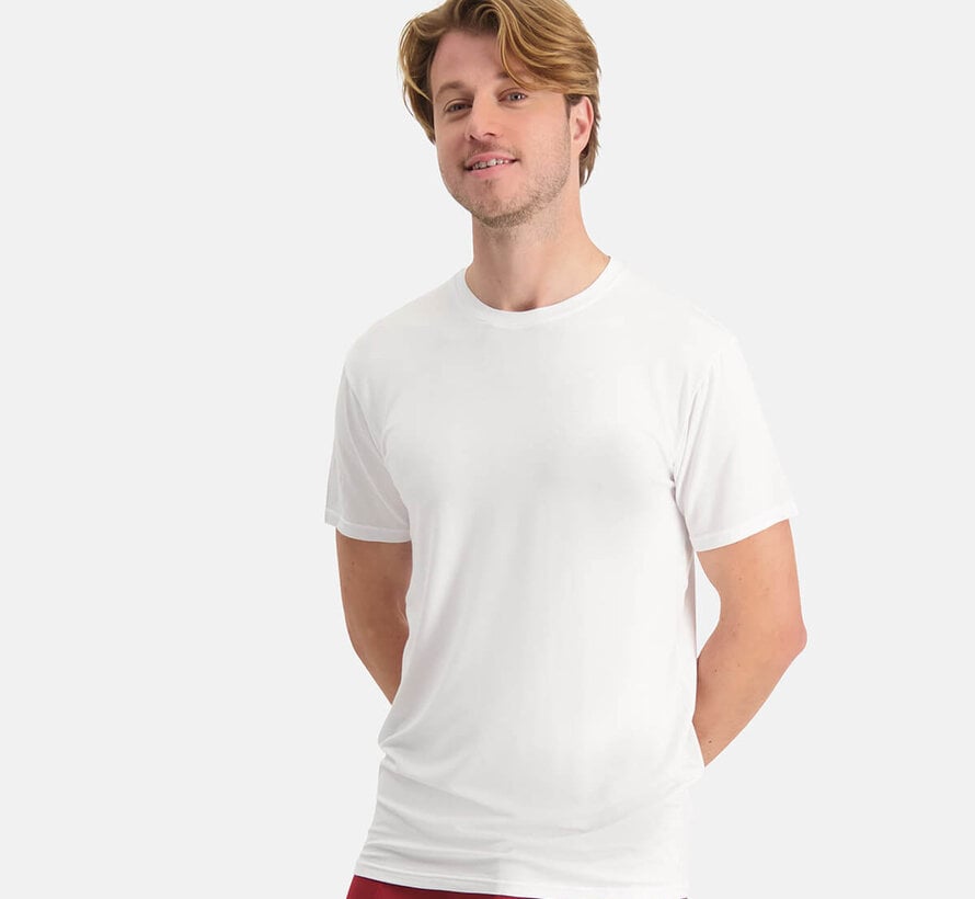 Men's Knitted T-Shirt with Round Neck - Ray - 2-Pack