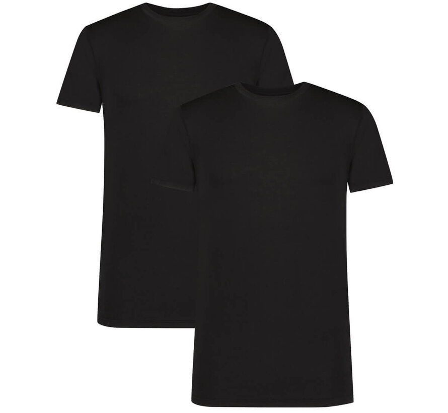 Heren Gebreid T-Shirt met Ronde Hals - Ray - 2-Pack