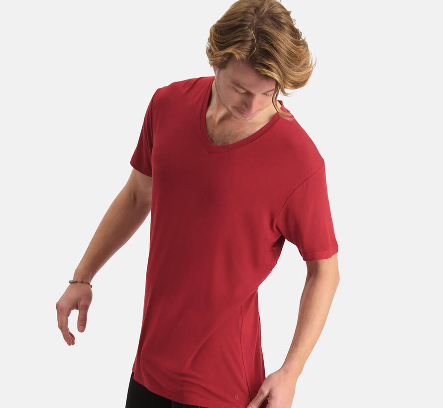 Heren Gebreid T-Shirt met V-Hals - Vance - 2-Pack