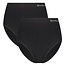 Women's Knitted High Slip - Amy - Seamless - 2-Pack - Black