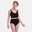 Women's Knitted High Slip - Amy - Seamless - 2-Pack - Black