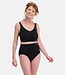 Bamboo Basics Women's Knitted High Slip - Amy - Seamless - 2-Pack - Black