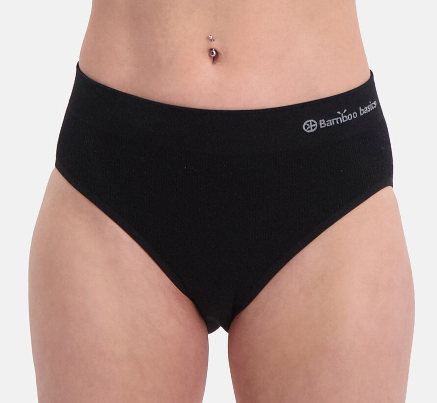 Dames Naadloze Rib Full Brief - Rosa - 3-Pack