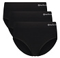 Ladies Seamless Rib Full Brief - Rosa - 3-Pack