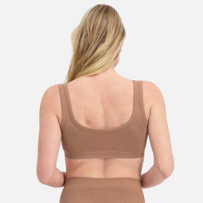 Dames Seamless Rib Bra - Ruby - 2-Pack