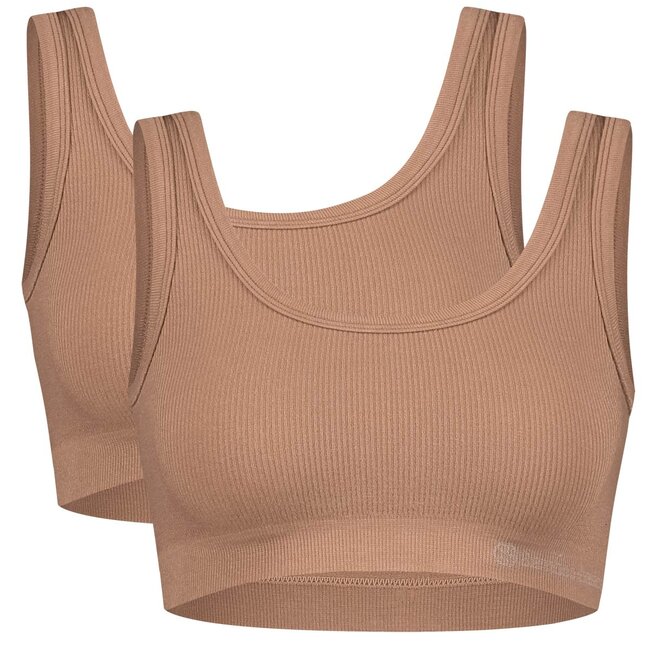 Women's Seamless Rib Bra - Ruby - 2-Pack