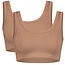 Women's Seamless Rib Bra - Ruby - 2-Pack