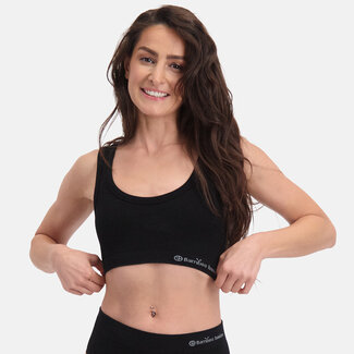 Bamboo Basics Dames Seamless Rib Bra - Ruby - 2-Pack