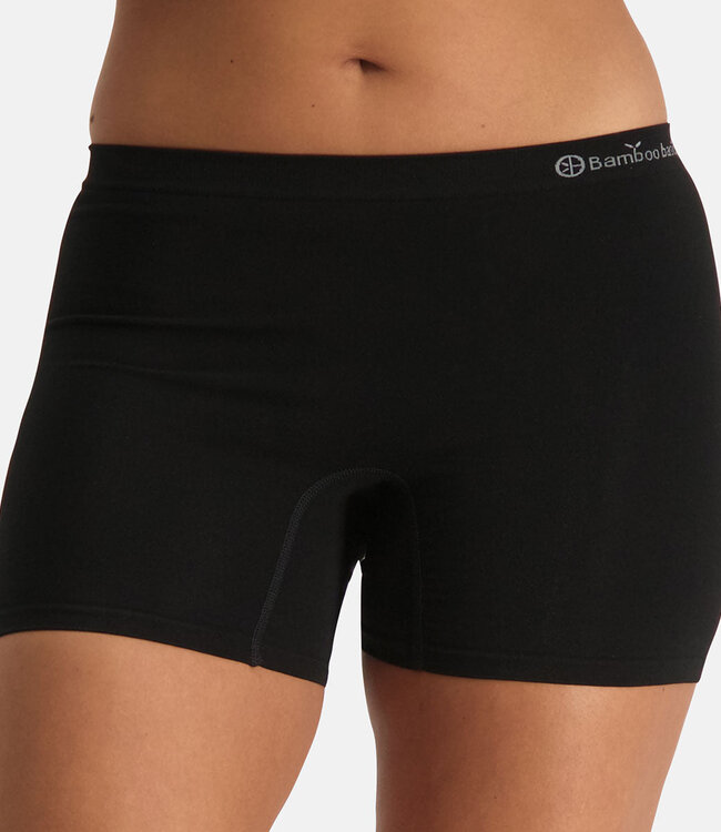 Women's Seamless Boxer Shorts - Selena - 2-Pack - Black
