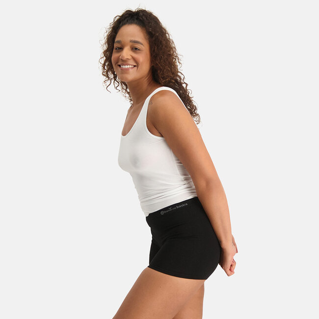 Women's Seamless Boxer Shorts - Selena - 2-Pack - Black