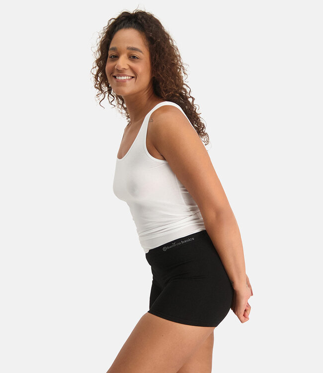 Women's Seamless Boxer Shorts - Selena - 2-Pack - Black