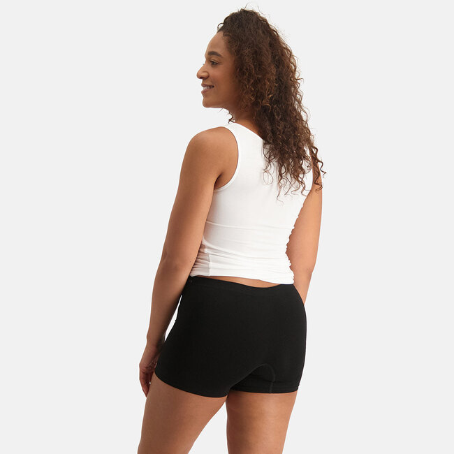 Women's Seamless Boxer Shorts - Selena - 2-Pack - Black