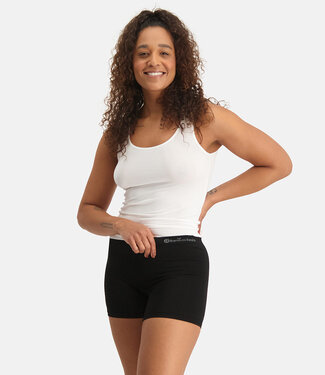 Bamboo Basics Women's Seamless Boxer Shorts - Selena - 2-Pack - Black