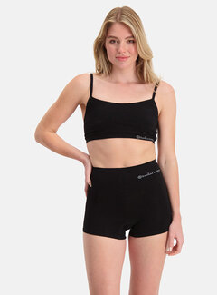 Bamboo Basics Women's Boxer Shorts - Stella - 2-Pack - Black