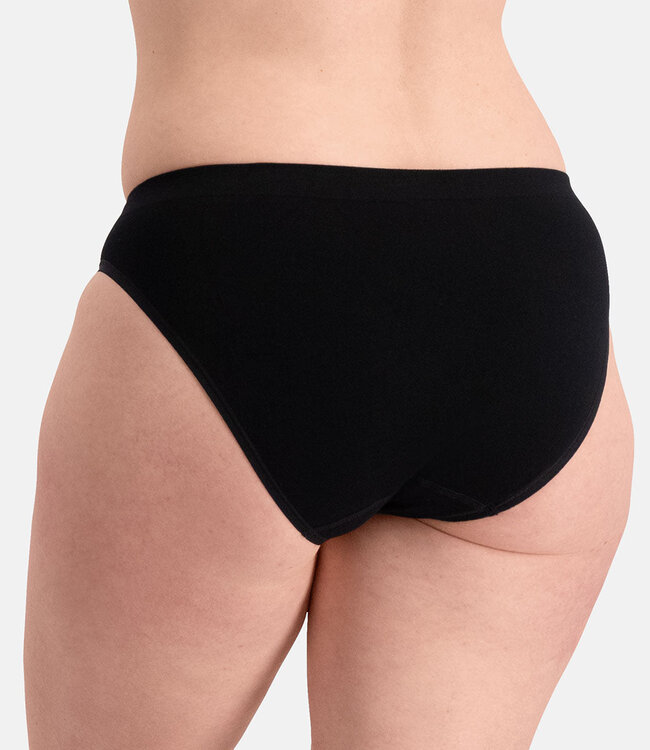 Women's Seamless Waist Briefs - Tess - 3-Pack - Black