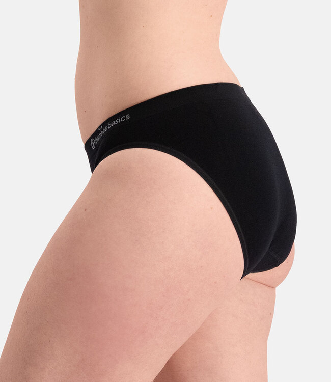 Women's Seamless Waist Briefs - Tess - 3-Pack - Black