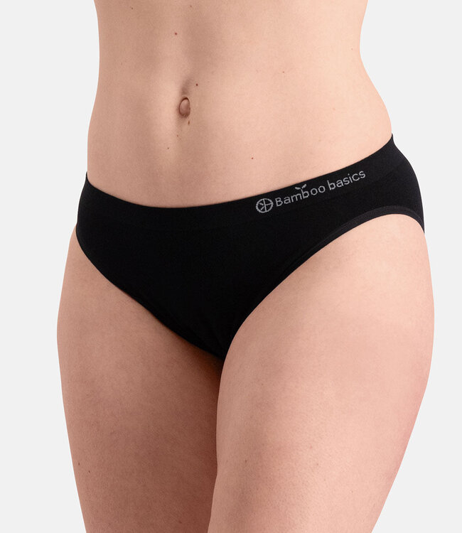 Women's Seamless Waist Briefs - Tess - 3-Pack - Black