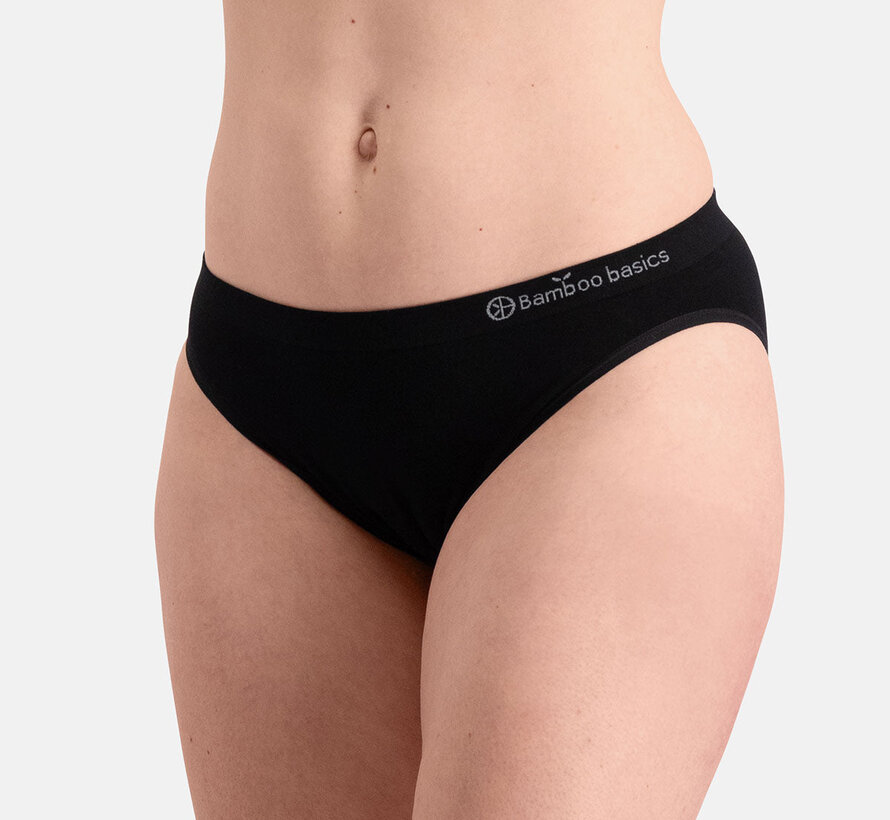 Women's Seamless Waist Briefs - Tess - 3-Pack - Black