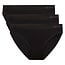 Bamboo Basics Women's Seamless Waist Briefs - Tess - 3-Pack - Black