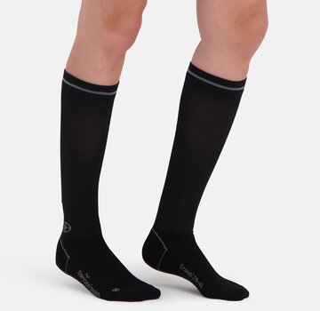 Bamboo Basics Chaussettes de compression de voyage unisexes - Quinn - Noir