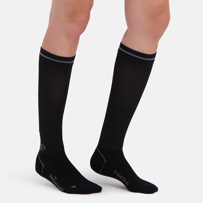 Unisex Travel Compression Socks - Quinn - Black