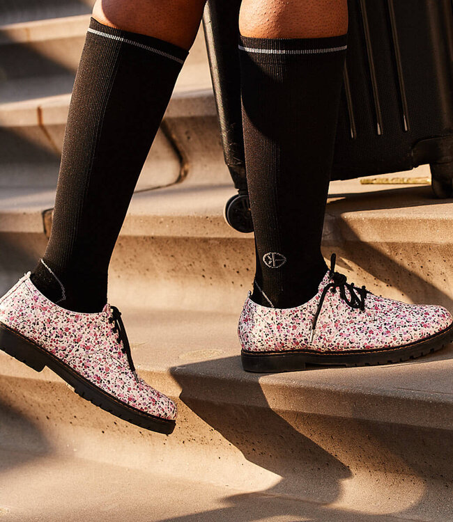 Unisex Reiscompressiesokken - Quinn - Zwart