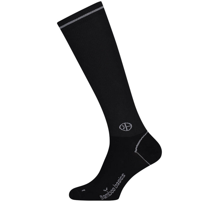 Chaussettes de compression de voyage unisexes - Quinn - Noir