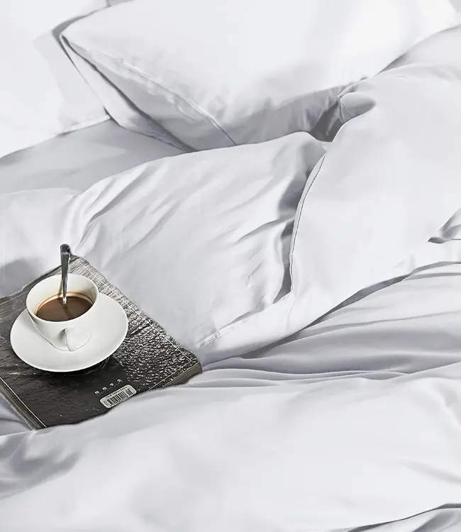 Luxe Bamboe Dekbedovertrek - Wit