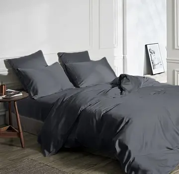 Primaviera Deluxe Housse de Couette de Luxe en Bambou - Noir