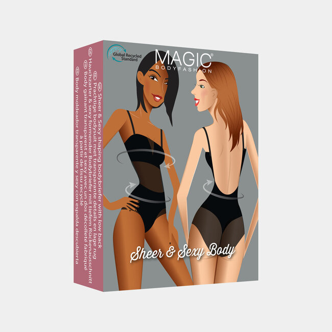 Bodysuit - Naadloos - Zwart