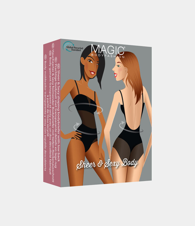 Bodysuit - Naadloos - Zwart