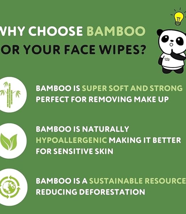 Moist Facial Wipes - 6 Pack - 99% Purified Water - Cheeky Panda