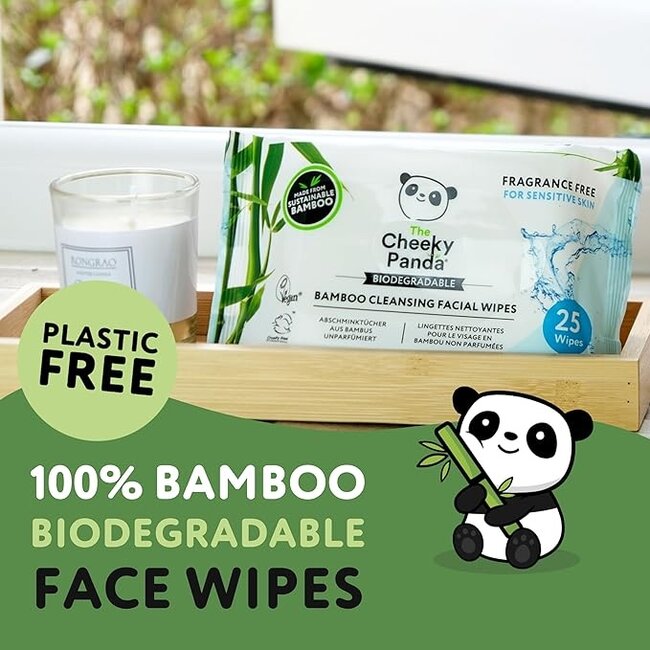 Moist Facial Wipes - 6 Pack - 99% Purified Water - Cheeky Panda
