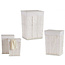 Set of 2 White Laundry Baskets - With Laundry Bag