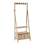 Coat Rack with 2 Drawers and 5 Hooks - Natural