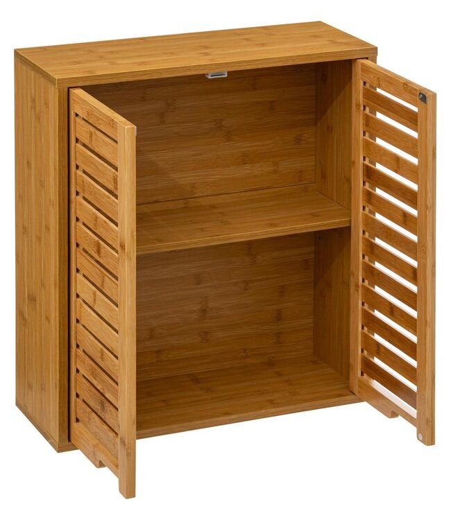 Hanging Bathroom Cabinet with eyelets - Cicela - Bamboo