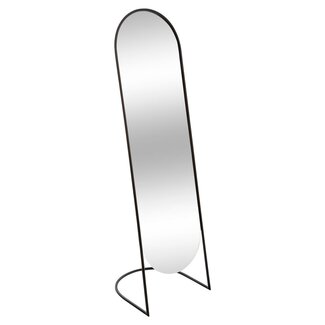 Atmosphera Moderner Standspiegel - H. 140 cm - Schwarz