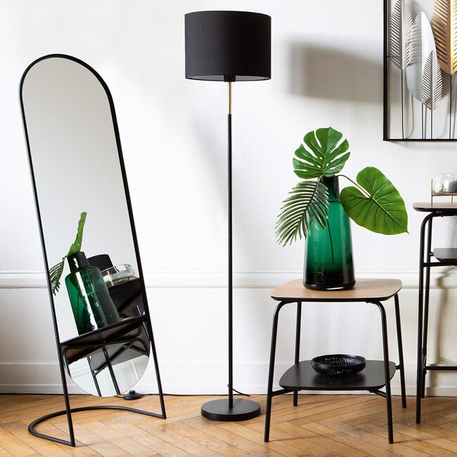 Moderne Staande Spiegel - H.140 cm - Zwart