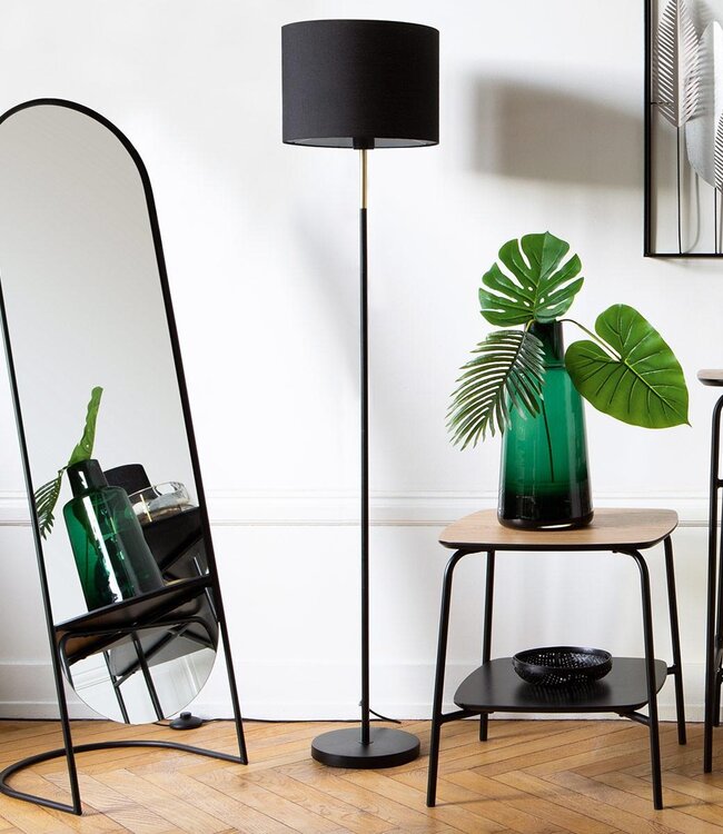 Moderne Staande Spiegel - H.140 cm - Zwart