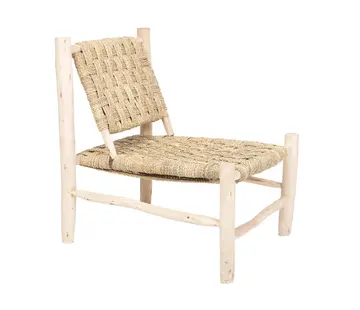 HYDILE Rectangular Armchair - H.77cm - Wood - Natural