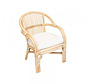 Children's armchair with cushion - H.54cm - Natural