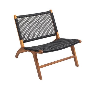 HYDILE Armchair - Teak - H.70cm - Black