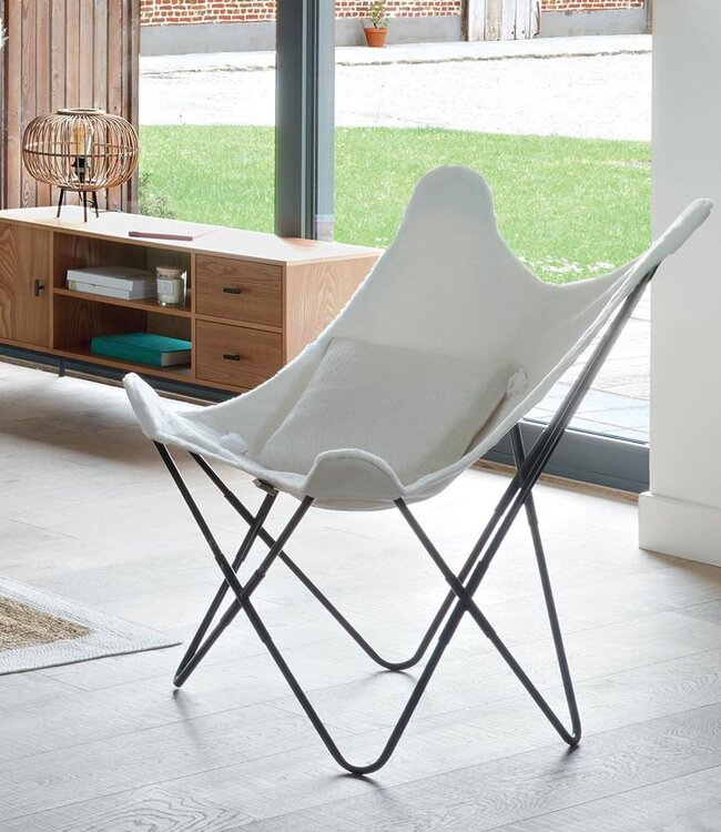 Vlinderstoel - Fauteuil - Wit