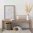 Atmosphera Wooden Bench for 2 - 3 People - Natural, 140 cm