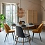 Round Dining Table - Ø 120cm - White with Gold