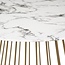 Round Dining Table - Ø 120cm - White with Gold