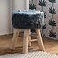 Side/Stool - H.42cm - White/Natural
